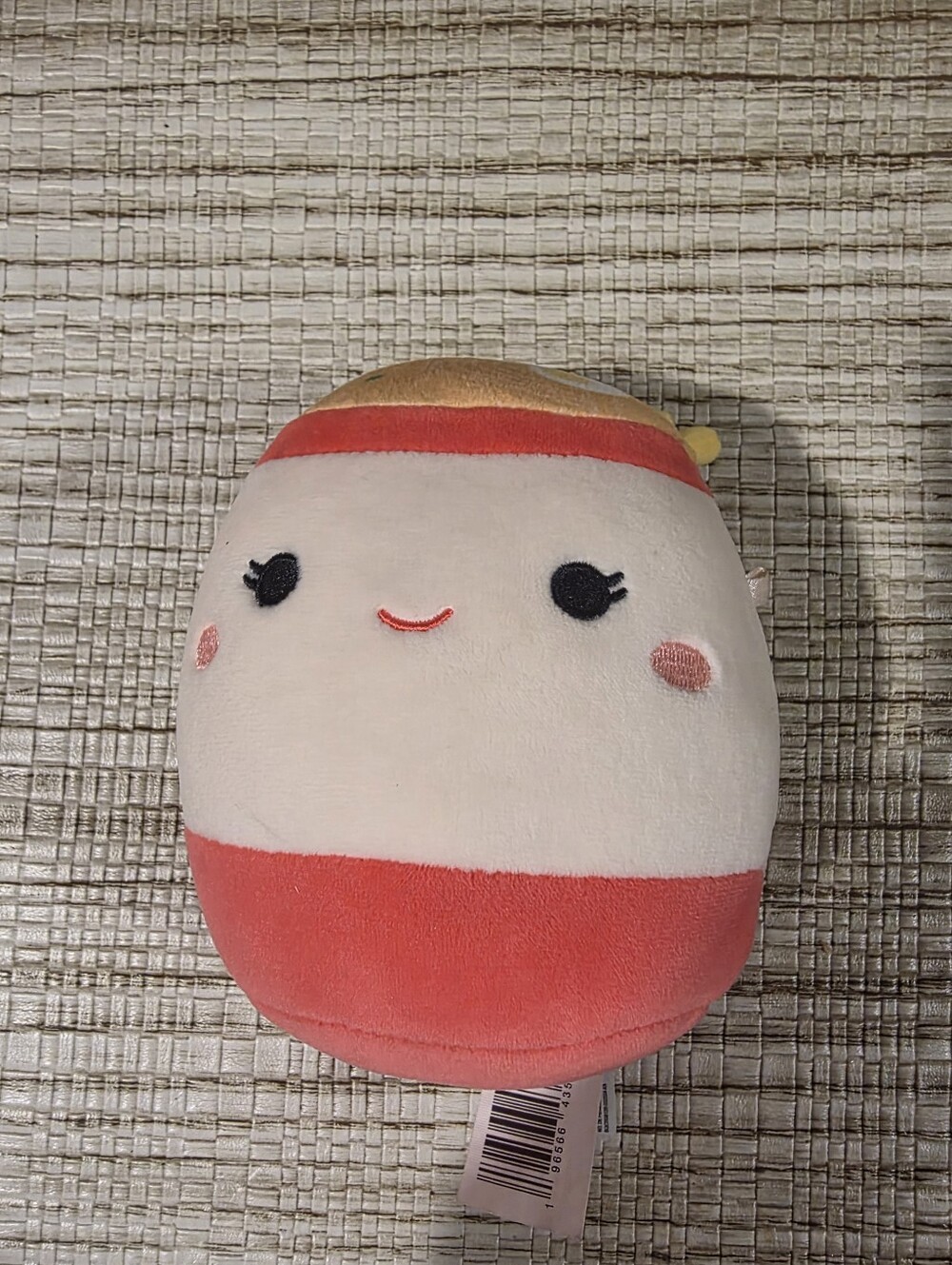 Squishmallows Cream Pink Red Accented Cute Plush